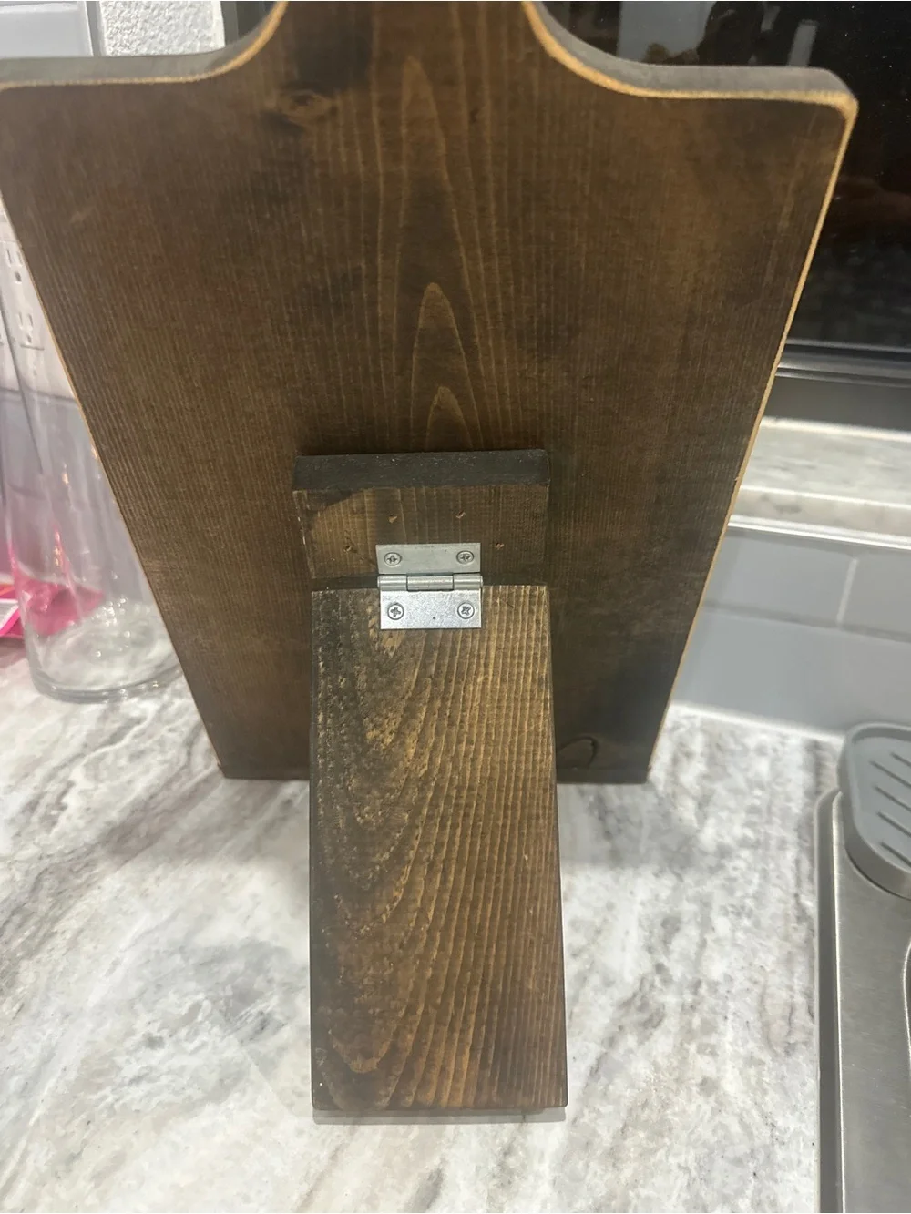 Monogram 'G' Dark Wood Cookbook/Tablet Stand